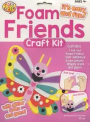 Foam Friends Craft Kit - Just Peel and Stick - Butterfly #2 - Makes 1