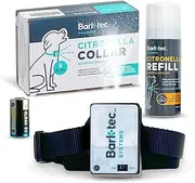 Barktec BT-100 Citronella Bark Collar - Bark Control Kit Citronella Spray Collar - Anti Barking Device for Dogs Reduce Excessive Dog Barking with Citronella Mist (Include 1 x Citronella Spray Refill)
