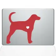 The Decal Guru I Love My Foxhound MacBook Decal Vinyl Sticker - 15" MacBook P...