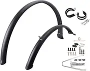 2X Mountain Bike Mud Guards, Road Bike Fenders Wheel Protection Front Rear Mudguards Wheel Fenders for Bicycle Water Outdoor