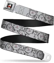 Buckle-Down Seatbelt Belt - Soft Kitty Poses - 1.0" Wide - 20-36 Inches in Length