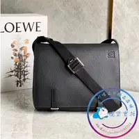 在飛比找蝦皮購物優惠-二手 99新 LOEWE 羅意威 MILITARY 大號 黑