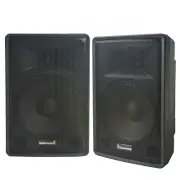 Pair STARAUDIO PA Audio Speaker Powered Karaoke Bluetooth DJ Speakers US Seller