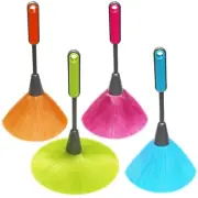 4 Pack 10 inch Microfiber Duster, Feather Duster, Grips Microfiber Delicate D...