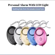 LOUD Personal Safety Alarm Attack Emergency Security Siren Keychain Panic LED
