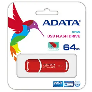 ADATA 威剛 64GB DashDrive UV150 USB 3.1 隨身碟 64G【APP下單最高22%點數回饋】