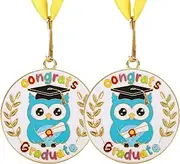 [Hedeey] Kindergarten Graduation Medal for Kids Preschool Pre-k Graduation Award Medals with Neck Ribbon for School Student Graduation Party Gifts Favors