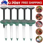 2-10pcs Solar Snake Repeller Solar Ultrasonic Pest Mole Rodent Possum Repellent