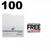 100 CheckOutStore White Plastic Record Dividers for 7" Vinyl 45 RPM **1-3 DAYS
