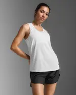 Aspire Singlet, 2XU, M, White/Black, Female