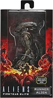 [NECA] Kid's Aliens Fireteam Elite Runner Alien 7" Scale Action Figure, Black, One Size