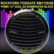 ROCKFORD FOSGATE RM112D2B 12" BLACK SUB DUAL 2-OHM MARINE BOAT SUBWOOFER SPEAKER