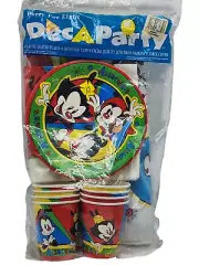 Vintage Animaniacs Party For Eight Kit Paper Cups/Napkins/Plates/Tablecloth NOS