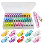 "Sewing Clips for Fabric Pack of 40 Wonder Mini Clamps Quilting Clips Multi-C...