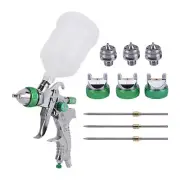 1.4/1.7/2.0mm Air Spray Gun HVLP Gravity Feed 600ml Cup Car Primer Paint Sprayer