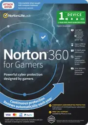 Norton 360 For Gamers Empower 50GB AU 1 User 1 Device OEM