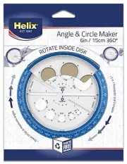 Maped Helix 360° Angle & Circle Maker Protractor Compass Office School Drawing