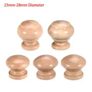 23mm-28mm Dia Wooden Round Knob Handle Cabinet Cupboard Dresser Drawer Door Pull