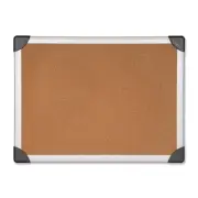 Lorell Cork Board - 24" Height X 36" Width - Cork Surface - Aluminum Frame