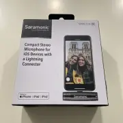 Saramonic Compact Stereo Microphone iOS Smartphone Mic SPMIC510
