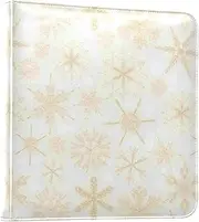 Golden Christmas Snowflake Photo Albums Photo Books Self Adhesive Pages Scrap Book Photo Albums Photo Albums For 4x6, 5x7, 6x8 Photos