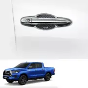 For Toyota Hilux Revo Prerunner 4 Dr 2021 22 Door Handle Bowl Garnish Carbon (for: Toyota)