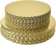 [25pcs] 8" Gold Cakeboard Round,Small Disposable Cake Circle Base Boards Cake...