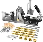 HOWOD Pocket Hole Jig Kit Professional and Upgraded All-Metal Pocket Screw Jig