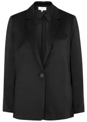 Vince Satin Blazer - Black - 4 (UK8 / S) 4 (UK8 / S)
