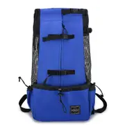 ANYWAGS Pet Carrier Large Blue Travel Riding Driving Pet Backpack for Medium to Large Dogs with Pockets for Pet Supplies