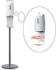 Automatic Induction Vertical Hand Sanitizer Machine, Contact-Free Atomizing Spray Type Mobile Smart Hand Sanitizer Dispenser,A