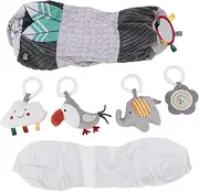 Inflatable Baby Tummy Time Roller, Soft Educational Crawling Toy, Head Lifting Support, Multi-Functional Development Mat