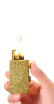 Classic Pocket Knife Lighter Windproof Flame Vintage Refillable Fuel-Efficient