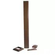 Pegatha Deck Post Sleeves 39"Hx4"W Prefinished Water Resistant Aluminum Brown