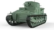 MRY-SFW Army Tank BMC Toys 1/87 HO Scale Railway Military Model Kit British Vickers Mk.I Medium Tank
