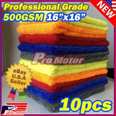 Microfiber Cleaning Cloth Towel Rag no edge Car Wash Drying Polishing Detailing