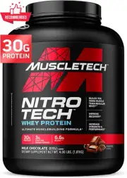 Nitro-Tech Whey Protein Powder Isolate + Peptides with Creatine1.81kg