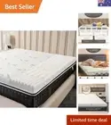 8CM 5-Zone Queen Size Mattress Topper, Memory Foam Bed Topper with Removable ...