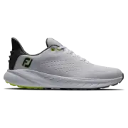 New Mens FOOTJOY FLEX XP SPIKELESS GOLF SHOE 56280 WHITE / BLACK US 7-10.5