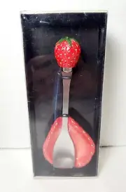 NEW Vintage 1999 SAGAFORM Strawberry Jam Spoon and Spoon Rest RARE