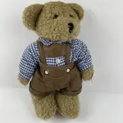 Heunec Teddy Bear German Traditional Attire Lederhosen Brown Plush 13”