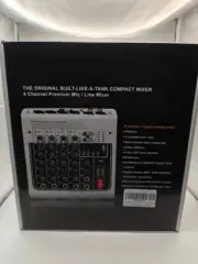 Pro Audio Mixer 6 Channel W/ USB/MP3/Bluetooth/48V Phantom Power/built-in DSP