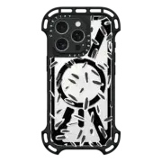 iPhone 16 Pro Ultra Bounce Case MagSafe Compatible Brushed Cheetah Black