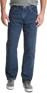 [Wrangler Authentics] Wrangler Men's Authentics Classic Relaxed Fit Jean, Dark Stonewash, 42W x 30L