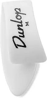 Dunlop 9002R White Plastic Thumbpicks Medium 12/Bag