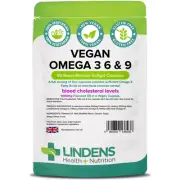 Lindens Vegan Omega 3 6 9 Flaxseed Oil 3-PACK 270 Capsules 1000mg Flax Seed