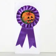 Pumpkin Carving Award Ribbon purple rosette Crown Halloween costume contest NEW