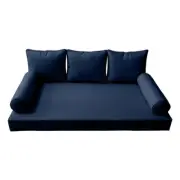 *COVER ONLY*-Style 3 Daybed Mattress Bolster Pillow Covers Pipe Trim Twin AD101