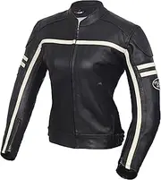 [WEEKND WARRIORS] Women Genuine Leather Motorcycle Jacket Vintage Cruiser Armor Biker Jacket for Women