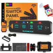 AUXBEAM AS-400 4 Gang RGB Switch Panel Relay Circuit Control Box UTV Car Marine
